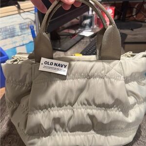 Old Navy Tan Women's Puffer Bag